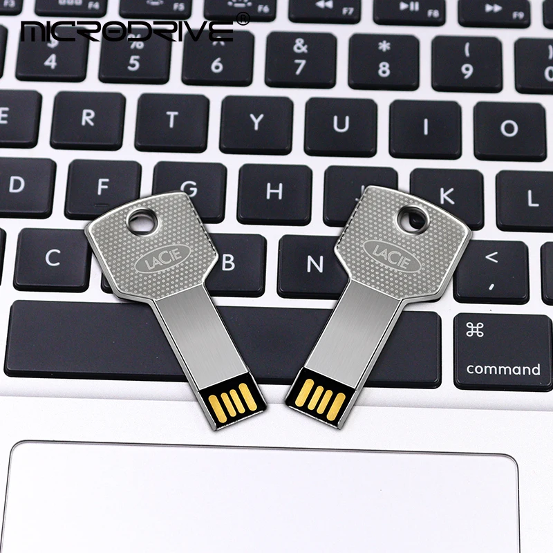 Lacie ключ металлическая ручка USB 4 GB/8 GB/16 GB/32 GB/64 GB 128 ГБ USB флэш-накопитель Car Key Memory Stick флеш-накопитель u-диск