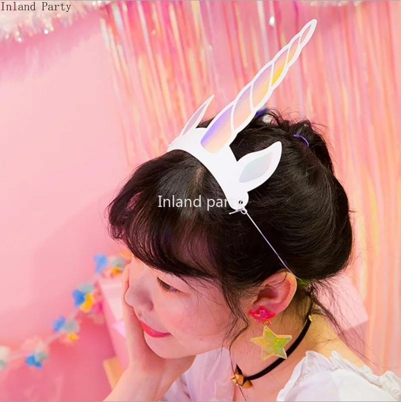 

Unicorn Hat Happy Birthday Party Hats Baby Girl Birthday Party Rabbit Hat BabyShower Birthday Wedding Party Decorations Wedding