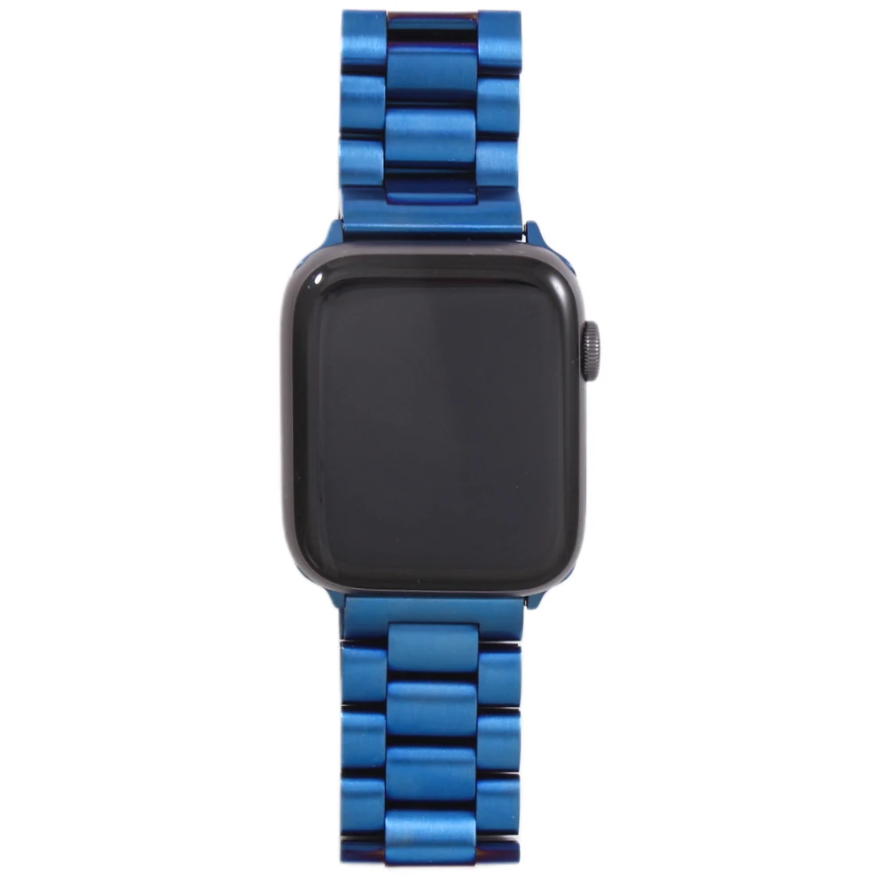Ремешок для наручных часов Apple Watch, для детей 4, 5, 42 мм, 38 мм, версия 1/2/3 11 цветов металлический Нержавеющая сталь Ремешок Браслет ремешок для наручных часов iWatch серии 4 44 мм 40 мм - Цвет ремешка: 4LS