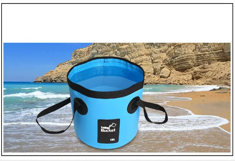 12L/20L сумка для рыбалки Открытый складываемый пластиковый ящик для рыбалки коробка для живой рыбы портативный Кемпинг Пешие Прогулки вода мытья автомобиля ведро