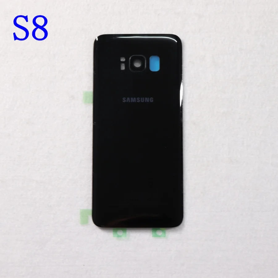 S8 Black Samsung задняя Батарея Крышка для samsung Galaxy S8 G950 SM-G950F G950FD S8 плюс S8+ G955 SM-G955F G955FD сзади Стекло чехол - Цвет: S8 Black