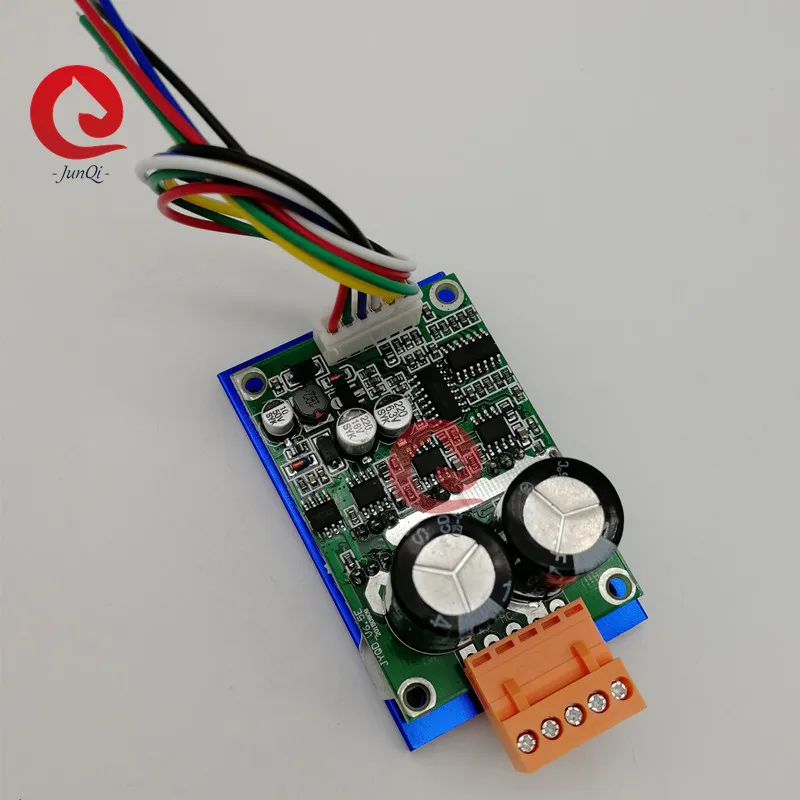 36~72VDC JYQD_V6.5E Motor Drive Board High Power Control Board with No Hall sensors Motor with heatsink and connector wires