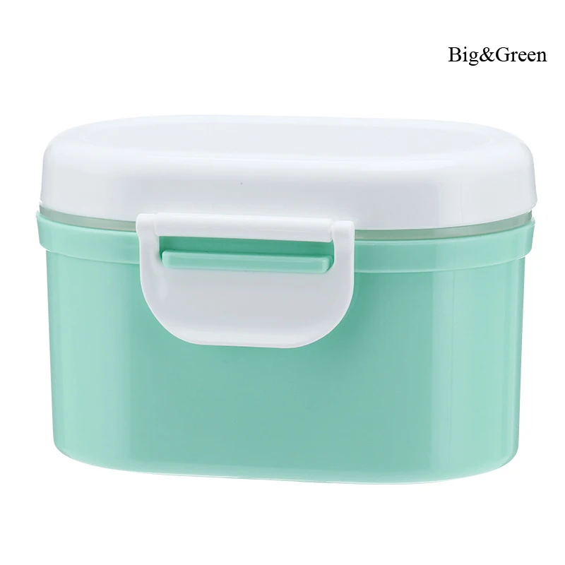 CYSINCOS портативная детская коробка для сухого молока для хранения молока, большая емкость для хранения детского сухого молока, герметичная коробка для хранения, упаковочная коробка - Цвет: Big-Green