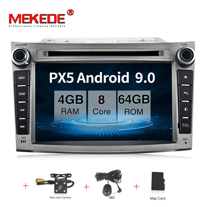 MEKEDE 4G+ 64G Android 9,0 автомобильный Радио dvd-плеер мультимедиа для SUBARU OUTBACK 2008-2013 BT wifi gps RDS Wi-Fi - Цвет: 64G add camera