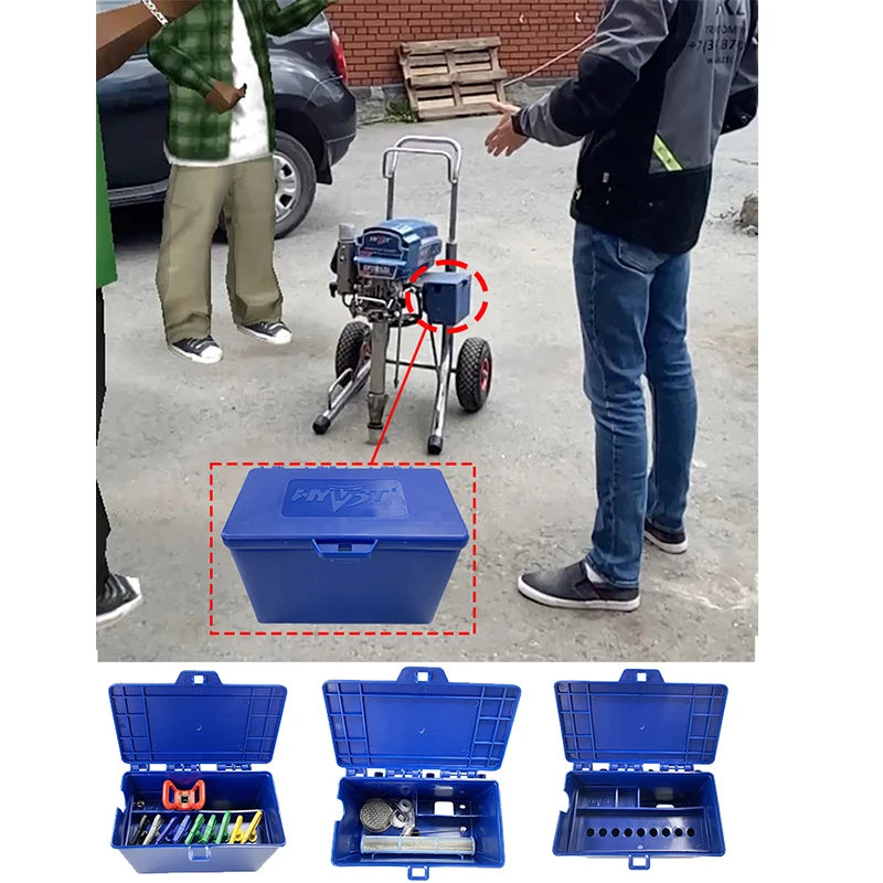 Sprayer Box Mini Portable Paint Sprayer Case Portable Airless Sprayer Tool Box ...