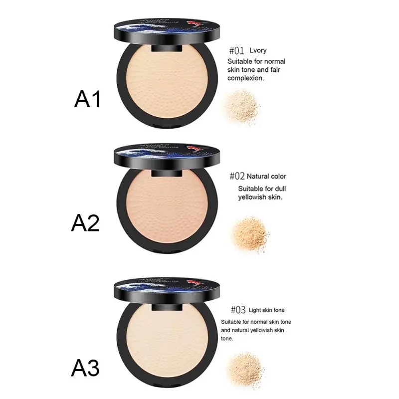 Pressed Powder Oil-control Long Lasting Cover Blemishes Even Skin Tone Makeup Powder