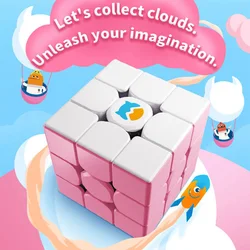 Mais novo venda quente original ganmg3 nuvem 3x3x3 cubo de velocidade cubo mágico quebra cabeça profissional cubo mágico educacional crianças presente brinquedos
