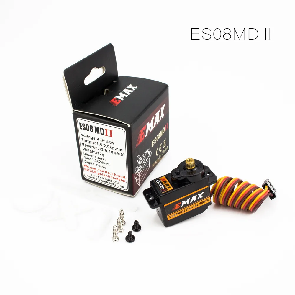 EMAX ES08MD II цифровой сервопривод металлическая шестерня (1 шт./4 шт.) для