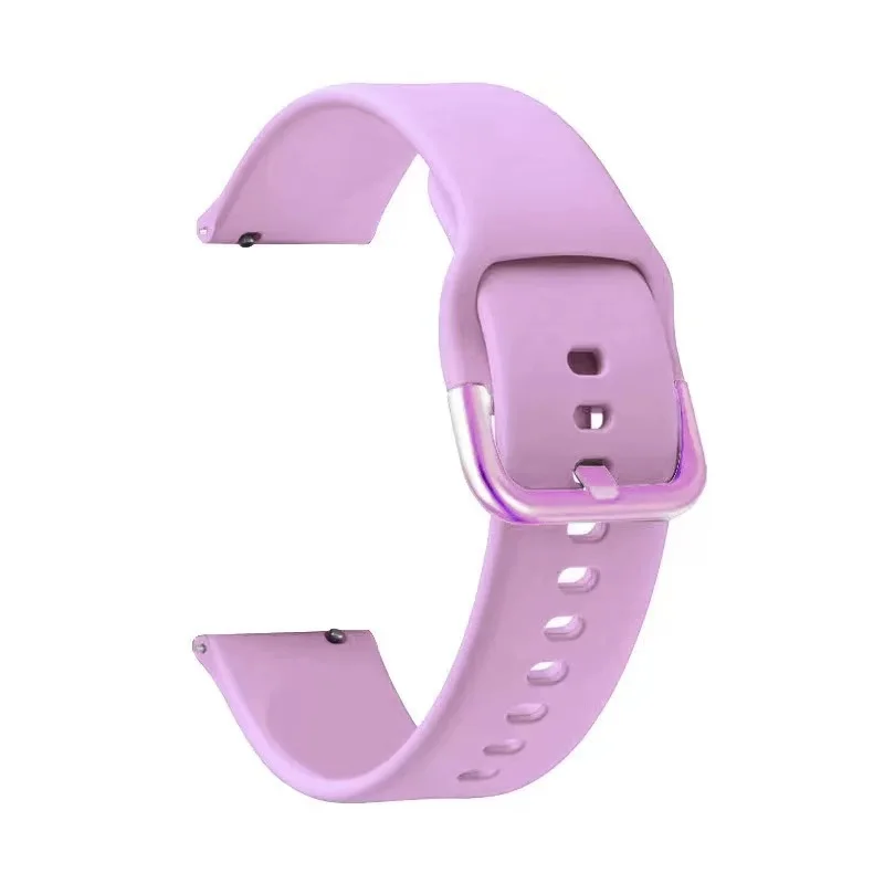 Sleek 20mm Silicone Sport Watchband - Universal Fit Bracelet Strap