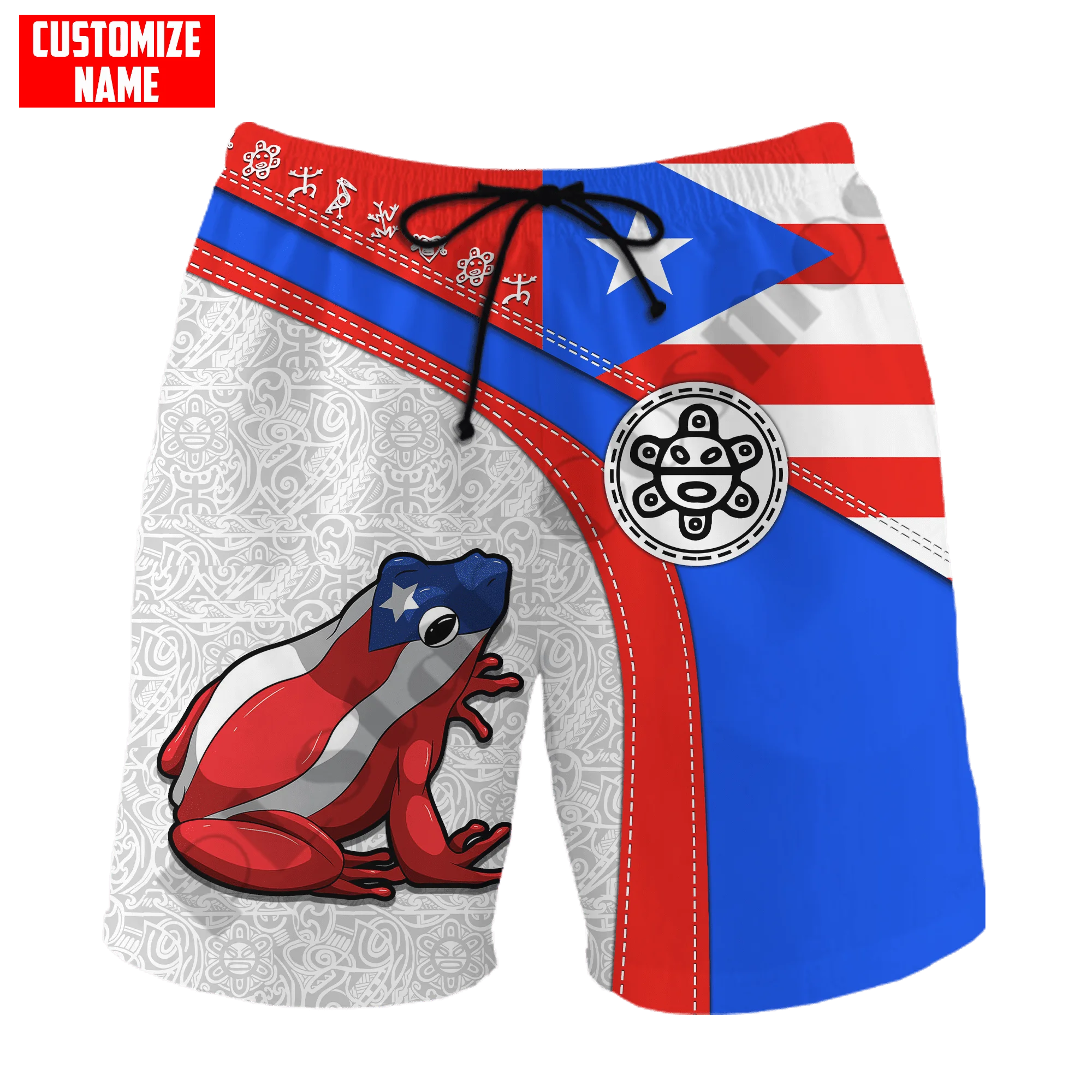 PLstar Cosmos Newest Puerto Rico Country Flag Art Funny Summer Beach Breathable 3DPrint Casual Unique Unisex Shorts Streetwear 1