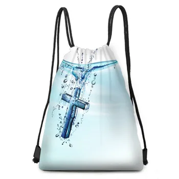 

Cross gift bag jewelry printing gift bag blue lucky bag packaging pocket