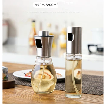 

Kitchen Baking Oil Cook Oil Spray Empty Bottle Vinegar Bottle Oil Dispenser Cooking Tool Salad BBQ Cooking Glass Oil sprayer