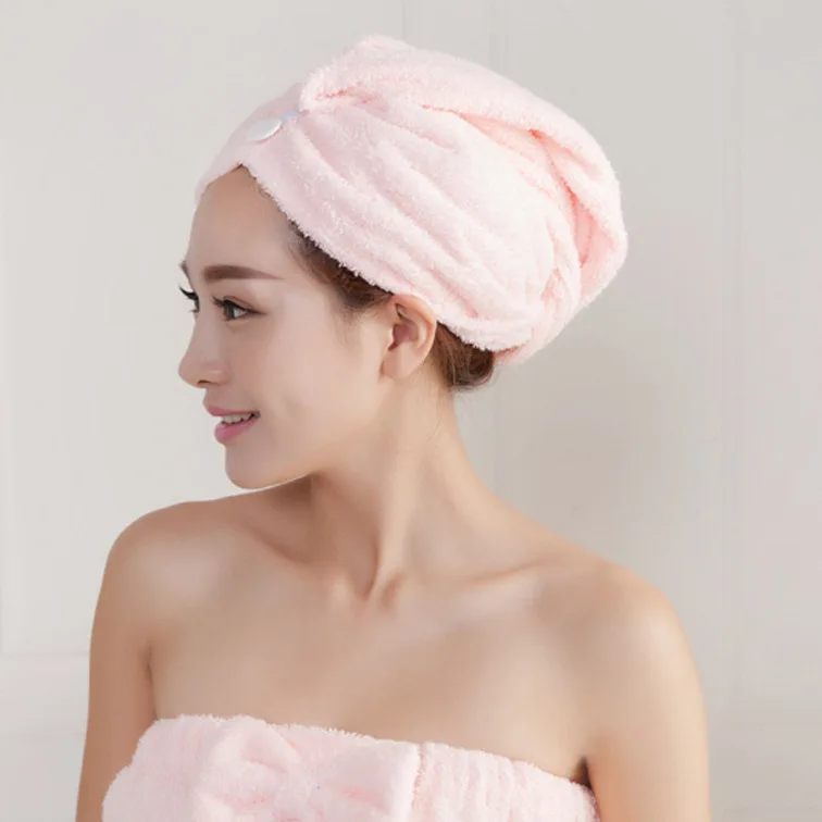 

Microfibre Quick-drying Hair Towel Women Girls Bathroom Super Absorbent Thicker Bath Towel Hair Dry Cap Salon Towel