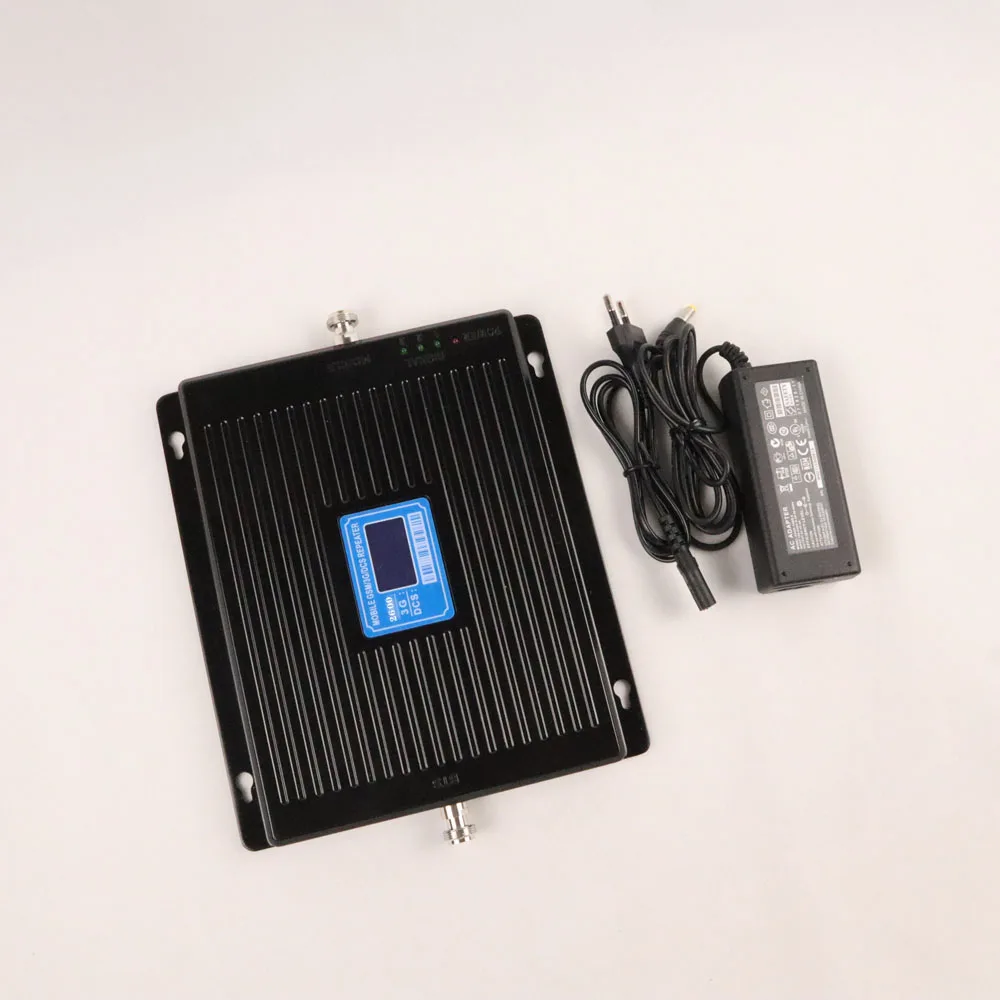 ZQTMAX 2G 3G 4G Repeater Tri Band Mobile Signal booster 75dB 1800 2100 2600 UMTS LTE Cellular amplifier