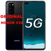 Honor V30, HONOR View 30, мобильный телефон, 5G версия, 6,59 дюймов, Kirin 990, 5G, SOC, Восьмиядерный, Android 10, NFC, Google Play