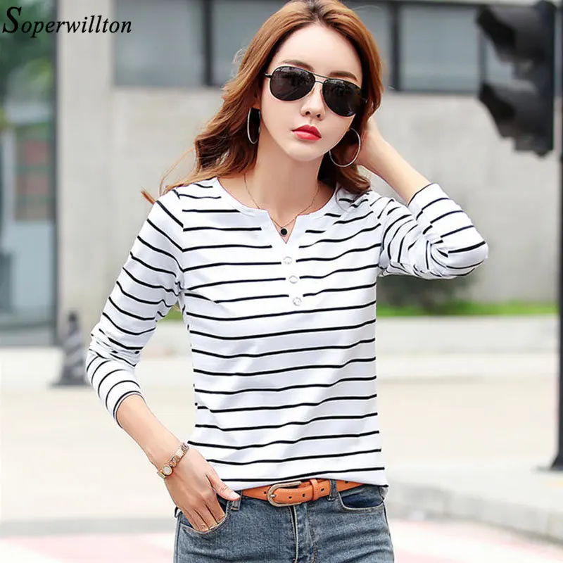 Футболка T0 женская хлопковая в полоску|women t shirt|tee shirttop casual |