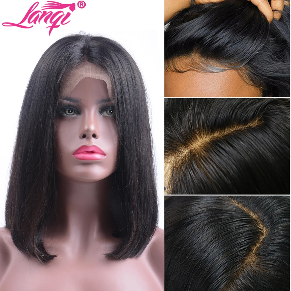 13x4 Bob lace front Wigs Brazilian wig straight lace front wig Short lace front Human Hair Wigs For black Women pixie cut wig
