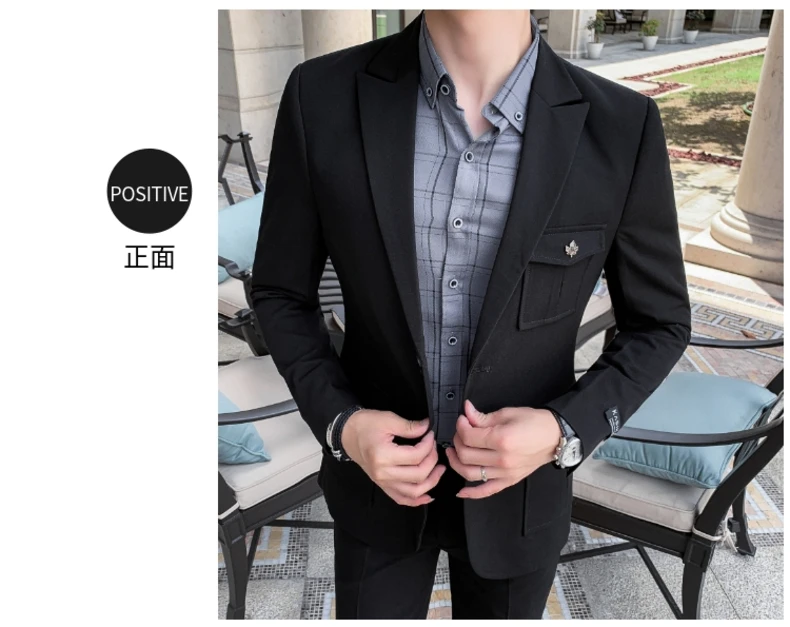 Vestidos De Novia блейзеры мужской костюм Slim Fit бизнес Veste Homme костюм Мужская офисная Куртка Блейзер Masculino