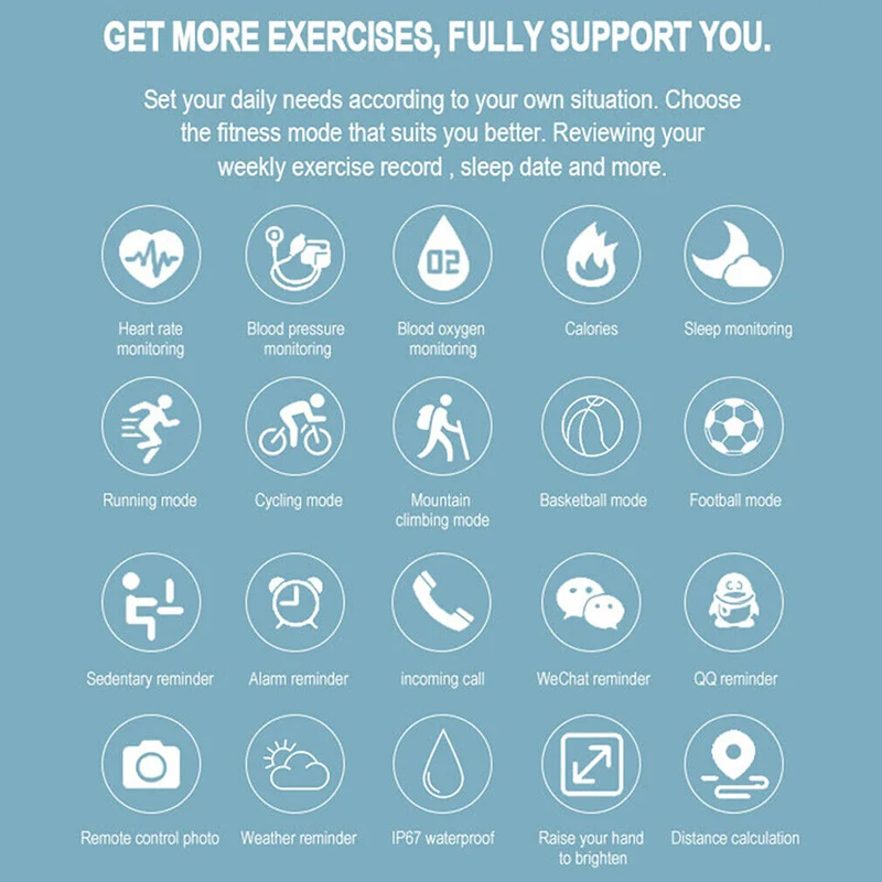 Bluetooth Смарт браслет часы фитнес Отслеживание Водонепроницаемый секундомер