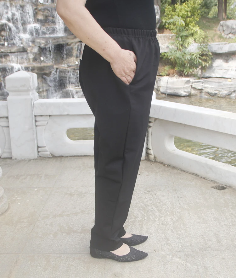 5xl-7xl размера плюс женские брюки брюки модные эластичные с высокой талией свободные повседневные Черные Брюки женские винтажные брюки-карандаш fw604