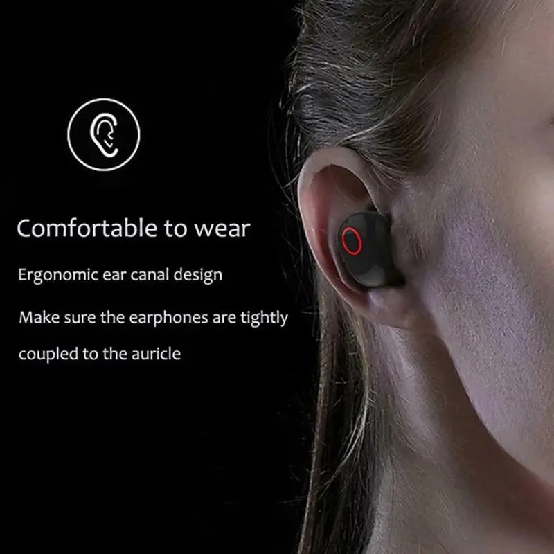 T13 TWS Bluetooth наушники Беспроводная гарнитура легкая держать в сумке карман в любое время шумоподавление вкладыши с зарядным устройством