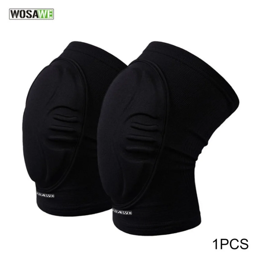 WOSAWE 1PC Breathable Classic Black Outdoor Extreme Sports Kneecap Skating Basketball Cycling Kneepad Unisex Knee Protector Hot | Спорт и