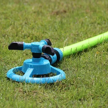 

Garden Sprinklers Automatic Watering Grass Lawn 360 Degree Rotating Water Sprinkler 3 Nozzles Garden Irrigation Tools Supplies