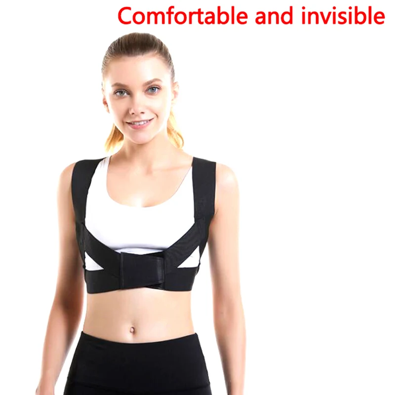Back Pain Relief Lumbar Support Portable Posture Corrector Support Brace for Thoracic Kyphosis Clavicle Shoulder Brace 3 Size