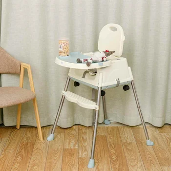 

3-in-1 Multi-Function Baby Dining Chair Foldable Portable Baby Chair Seat Without Cushion