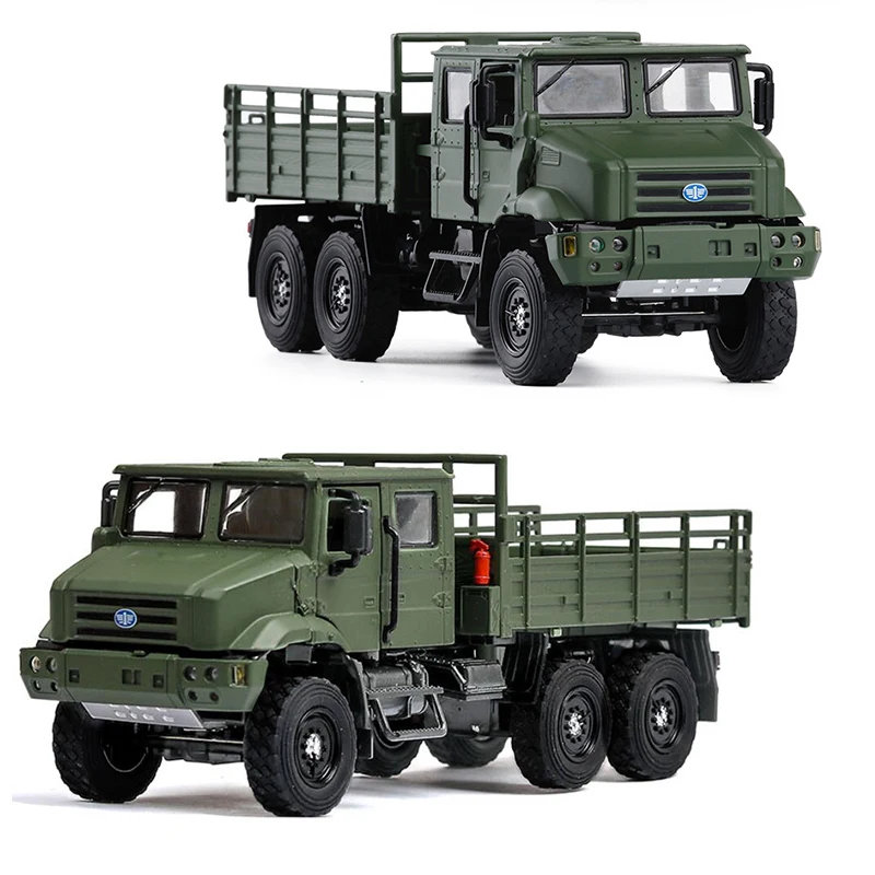 

1:36 MV3 Alloy Military Truck Diecast Toy Model Car With Sound Pull Back Music Green Model Toys For Kids Gifts Collection V056