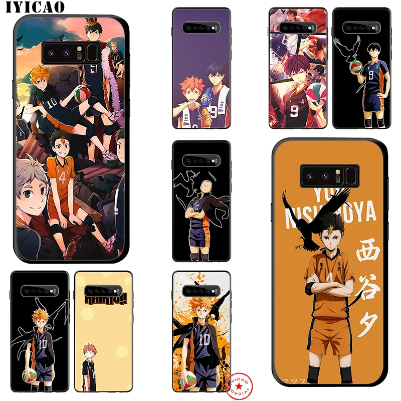IYICAO Haikyuu аниме мягкий чехол для samsung Galaxy S10e S10 S9 S8 Note 8 9 10 Plus S6 S7 Edge TPU |