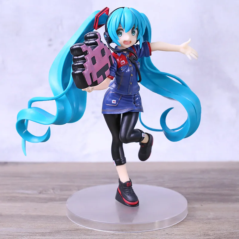 Taito Hatsune Miku 2019 униформа. Фигурка кукла из ПВХ аниме девушка модель игрушки