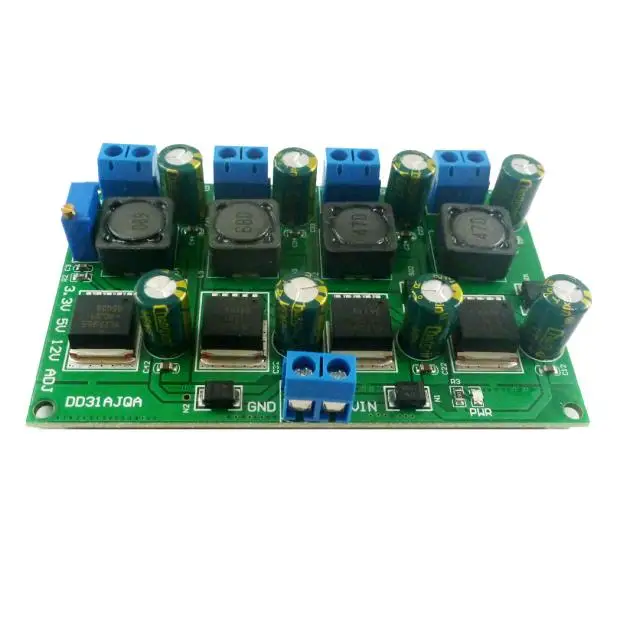 3а многоканальный понижающий модуль питания 3,3 V 5V 12V регулируемый выход DD31AJQA