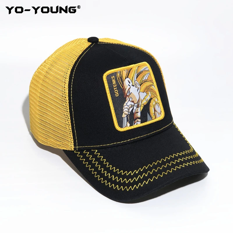 Yo-Young, бейсболки, качественные, с драконами, шапочки для мужчин и женщин, Gorra Goku, Детские Снэпбэк кепки для взрослых, шляпа от солнца, 53-59 см