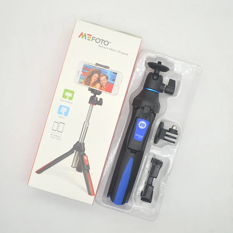 MeFoto 4 in 1 Extendable Selfie Stick Monopod Mini Table Tripod Phone Stand Holder Mount Bluetooth Remote For Huwei iPhone