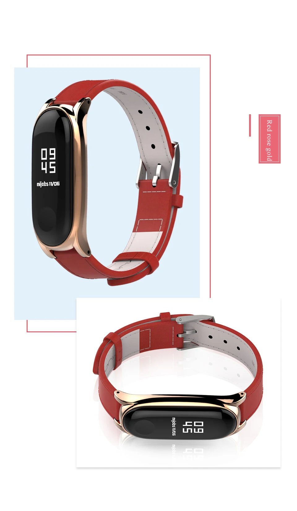 pulseira para xiaomi miband pulseira de couro genuíno para reposição