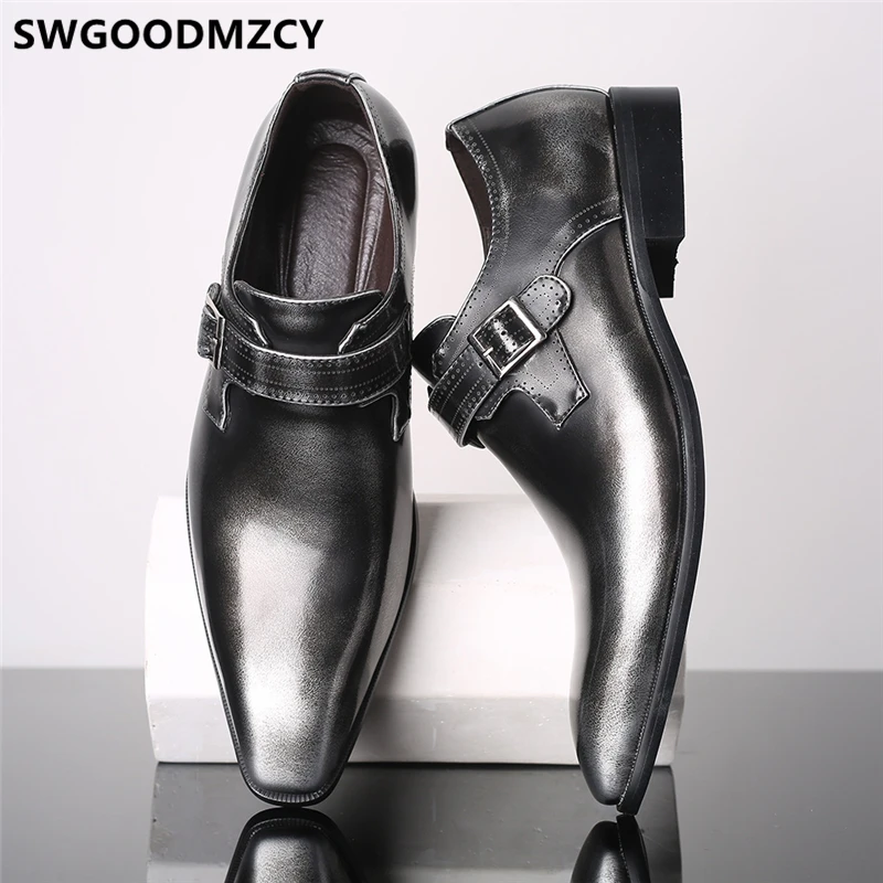 Туфли-оксфорды туфли на ремешке вечернее платье Роскошные мужские для вечеринок
