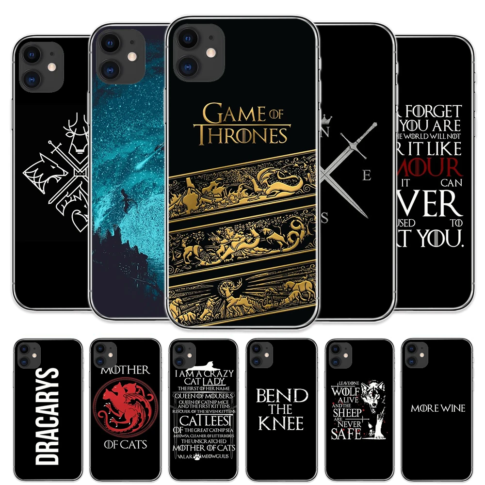 Game of Thrones Phone Case for IPhone 11 Pro Max 8 Plus 7 Plus 6S 5S SE X XS MAX XR Coque Fundas Soft TPU Covers Game of Thrones Phone Case for IPhone 11 Pro Max 8 Plus 7 Plus 6S 5S SE X XS MAX XR Coque Fundas Soft TPU Covers