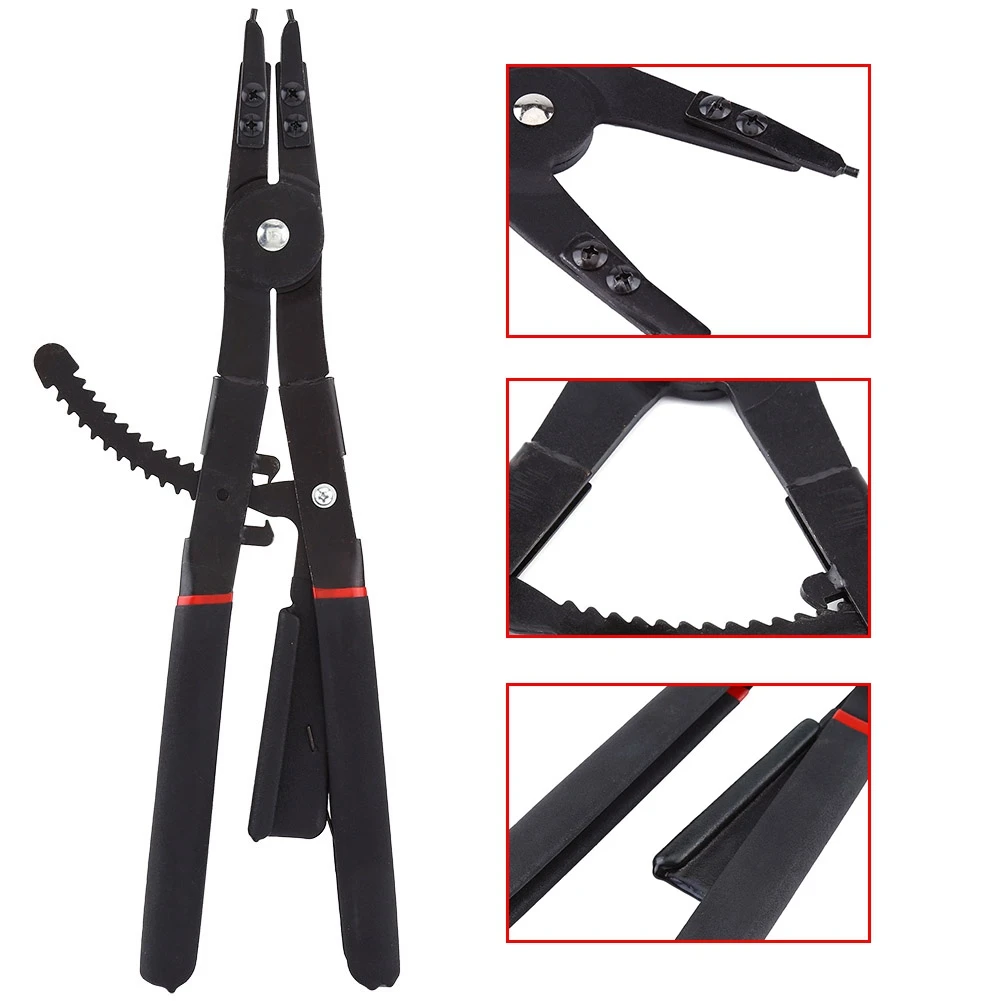 

New Circlip Plier Universal Circlip Snap Ring Pliers Tool Set Retaining Ring With Replacement Tips Dropshipping