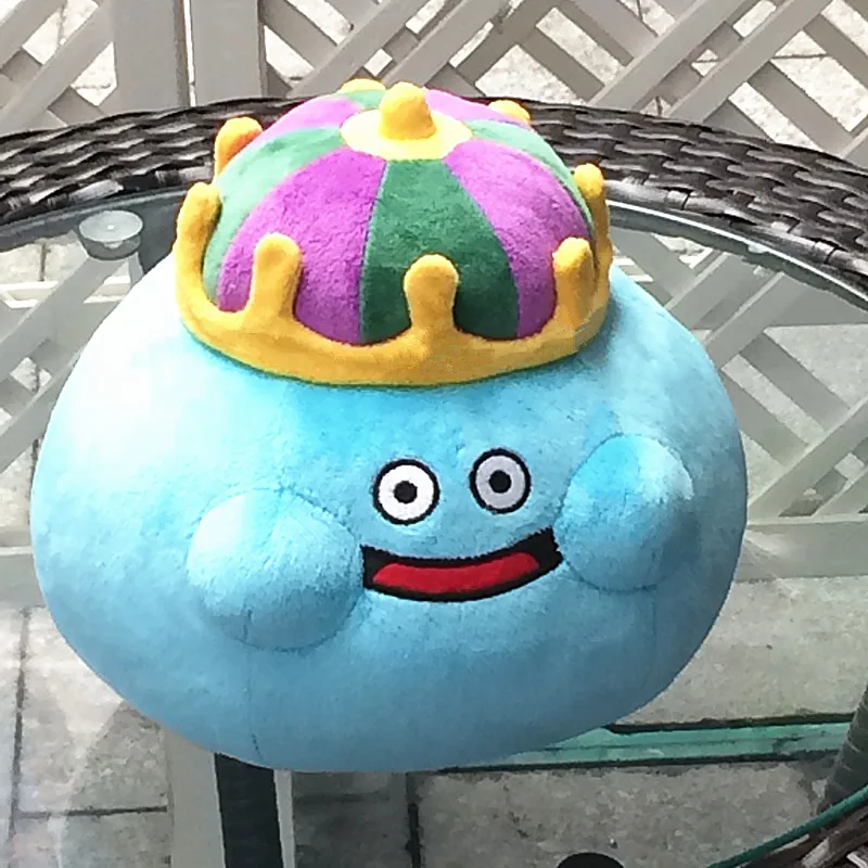 Горячие игры Dragon Quest улыбка Slime Мультяшные Плюшевые игрушки Мягкая набивная кукла игрушки для детей Коллекция подарков на день рождения - Цвет: Синий
