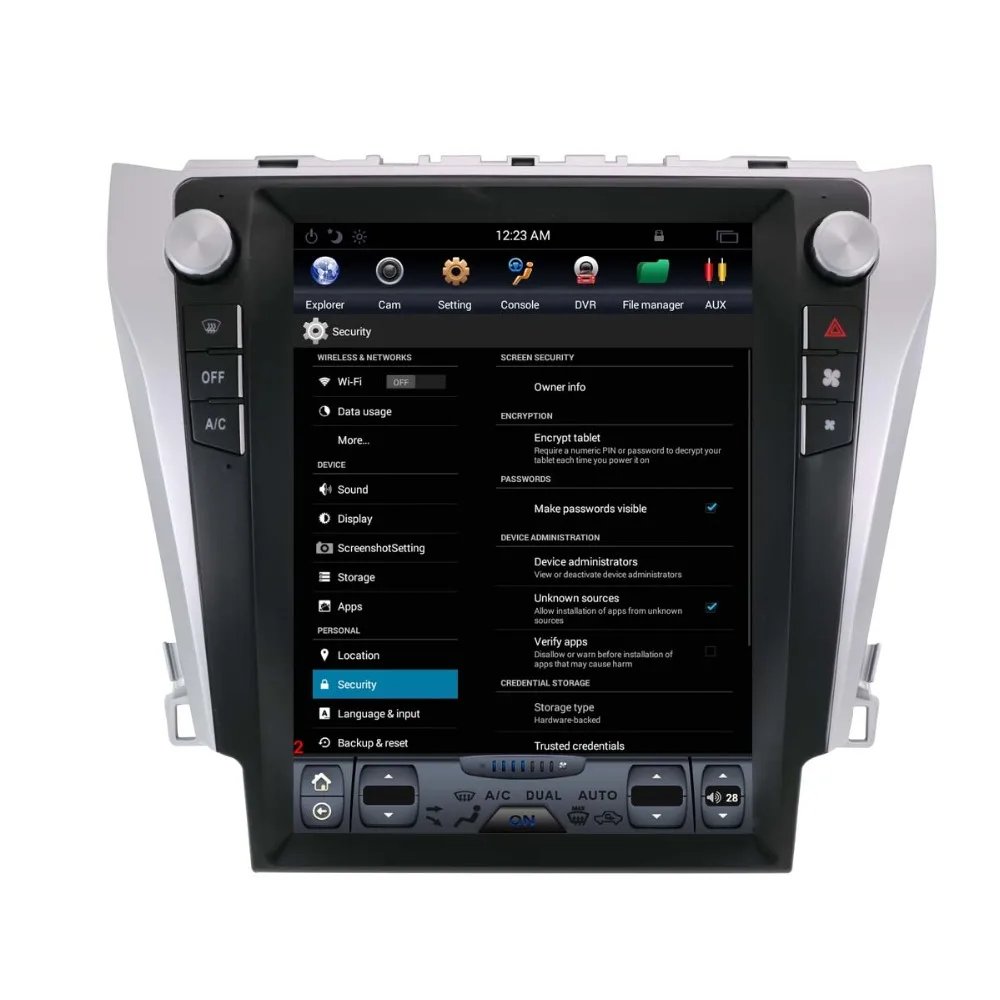 Flash Deal Tesla style Android 9.0 car GPS navigation for Toyota Camry 2012-2016 Auto Radio Stereo Head Unit Tape Recorder Vertical Screen 5