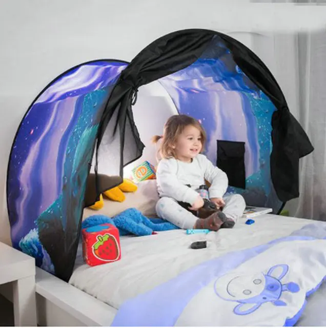 Dream Fantasy Tents kids Bed baby child Tent Cartoon Foldable Magic Playhouse Comforting Night Sleeping Princess Secret Castle 6