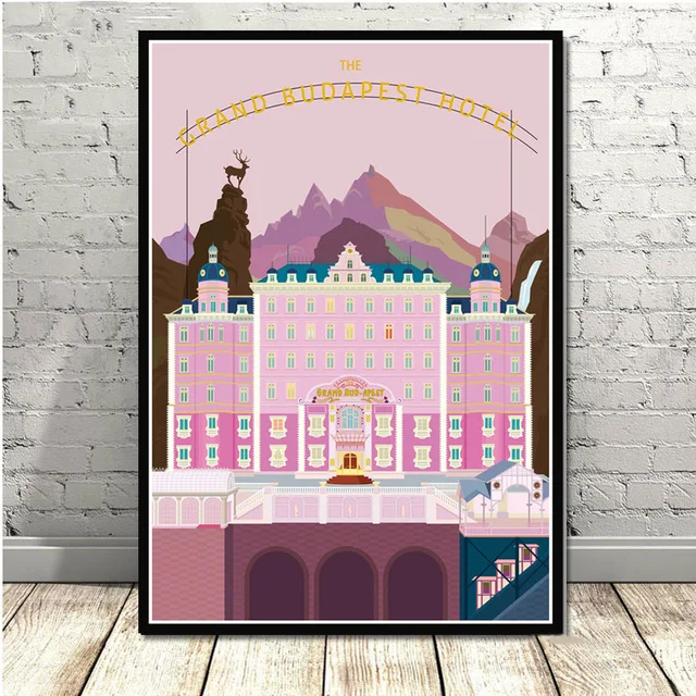 Домашний Декоративный постер, холст, настенное искусство, принт, хит, Grand Budapest, отель, фильм, классический комический подарок, картина, спальня, Модульная картина - Цвет: Nordic 11 HE3610
