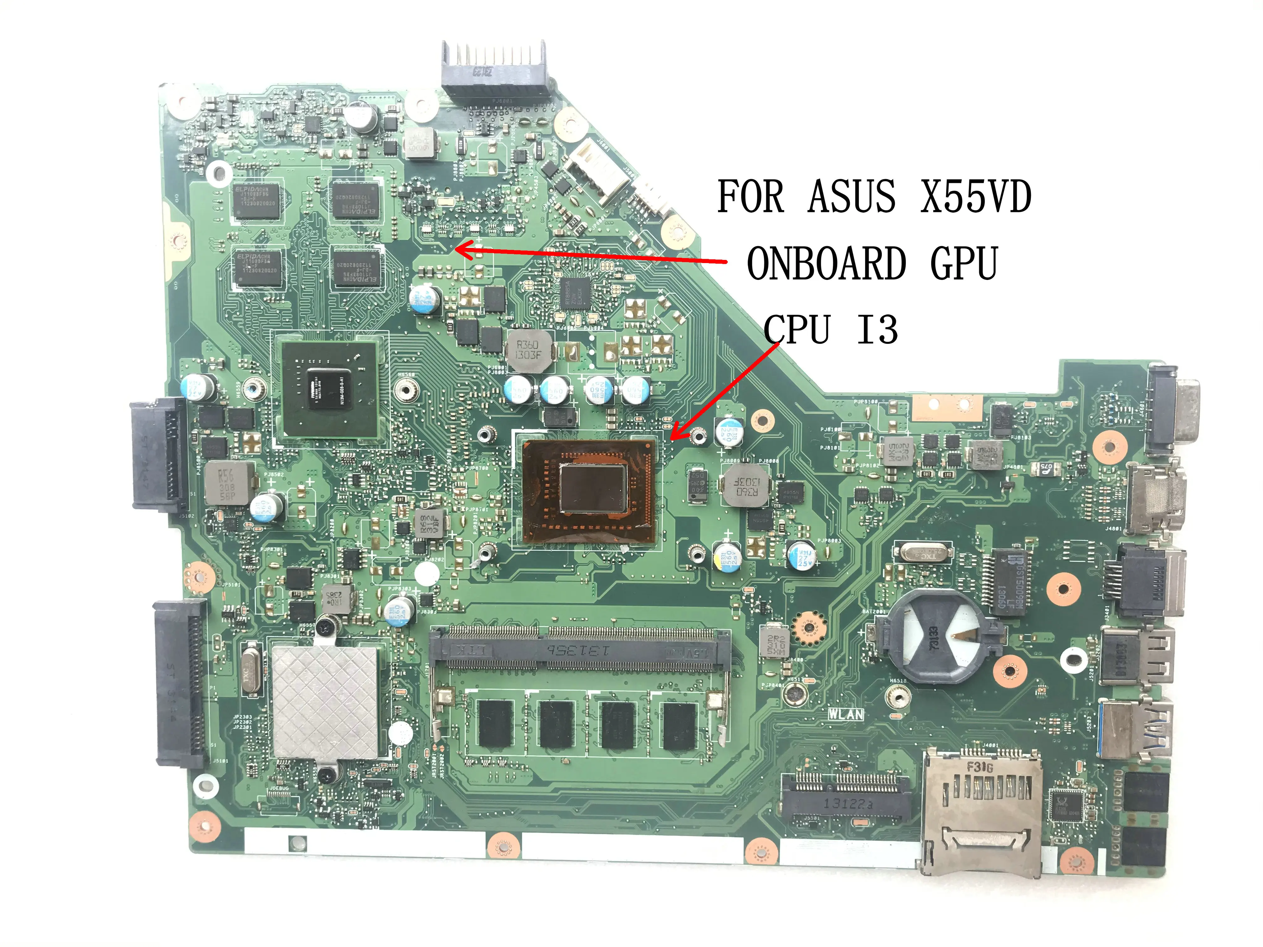 FAST SHIPPING X55VD REV 2.0 MAIN BOARD LAPTOP MOTHERBOARD FOR ASUS
