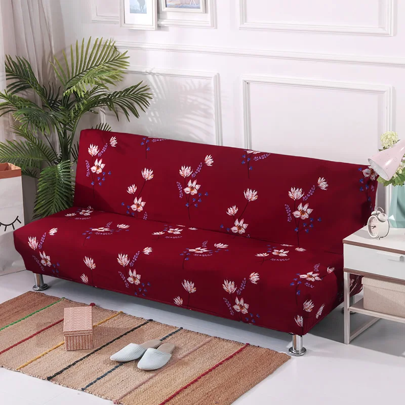 Чехлы для дивана, кровати без подлокотника, чехлы для дивана с принтом, растягивающиеся чехлы для мебели, декоративные чехлы для скамейки - Цвет: K370