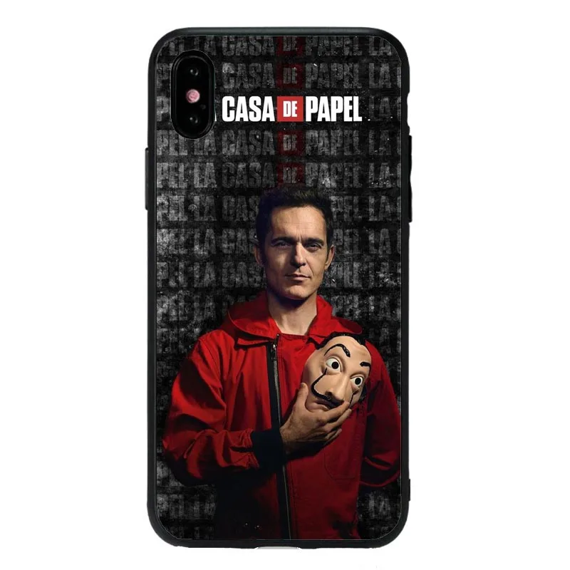 La Casa De Papel Heist чехол для телефона чехол для iPhone 11Pro 5s SE 6 6S Plus 7 8 8Plus XS MAX XR Мягкая силиконовая сумка для телефона - Цвет: TPU