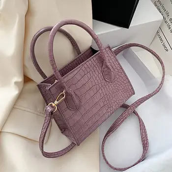 

2020 Crocodile Pattern PU Leather Crossbody Bags For Women Chain Female Shoulder Handbags Mini Purses Travel Cross Body Bag