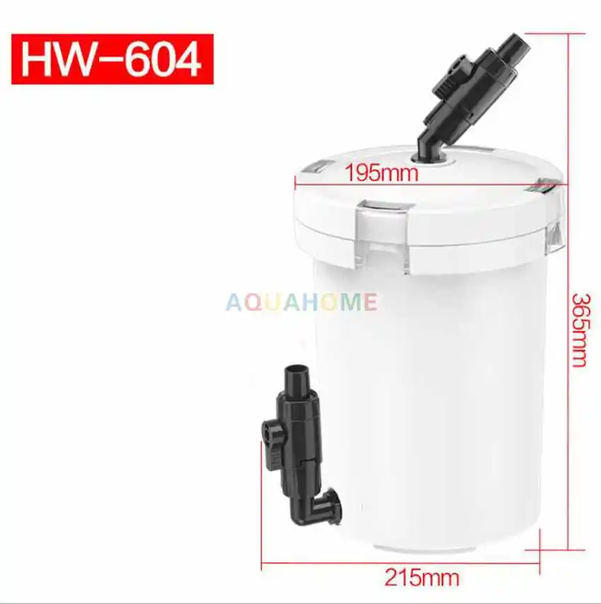 SUNSUN фильтр для аквариума белый HW604B/прозрачный EW604B/подходит для аквариума 150-300 л 220 В/50 Гц поток 800 л/ч