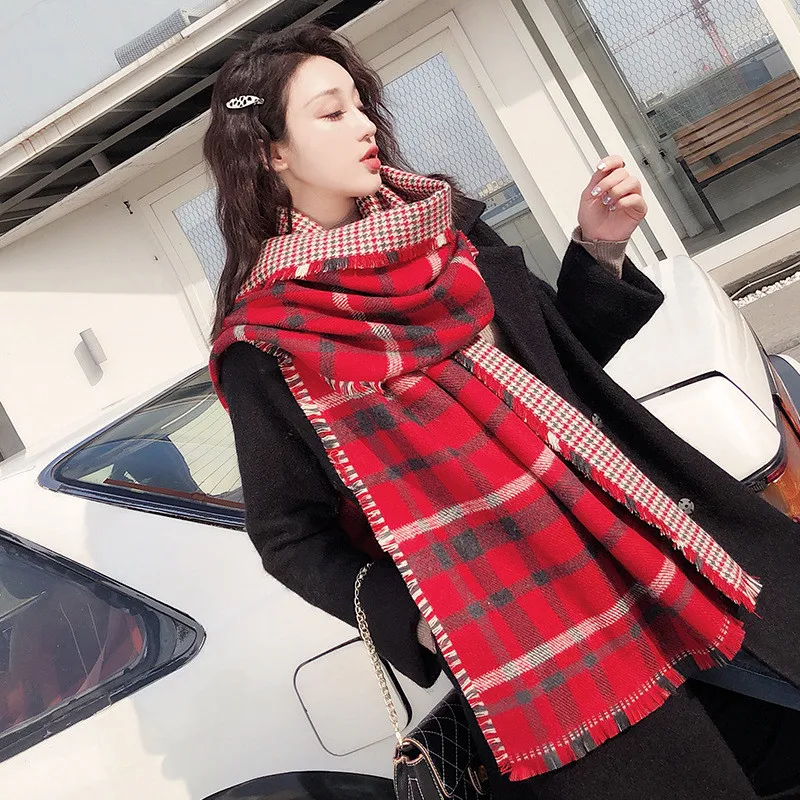 Китайский классический качественный шелк стиль осень и зимний кашемировый шарф Дамская пляжная мода утолщение шерсть Роскошная теплая шаль