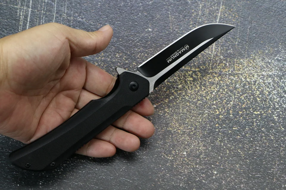 TIGEND OEM T011 складной нож 440A лезвие черный G10 Ручка Открытый Кемпинг Охота многофункциональный карманный Фруктовый Нож EDC инструмент